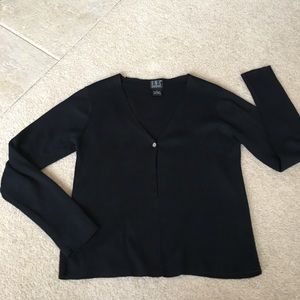 INC Black Cardigan Single Button Closure- PS